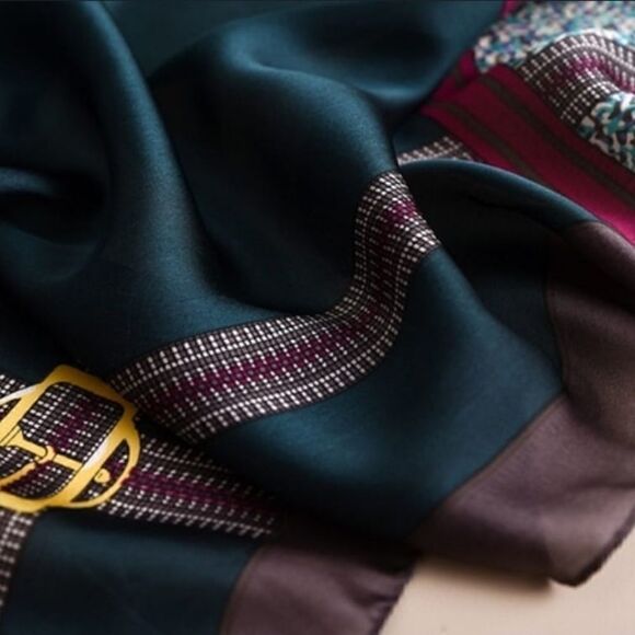 Women Satin Silk Long Scarf/Shawl Body Wrap - Picture 8 of 8